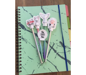 Stickdatei - ITH Stifteaufsatz Monster